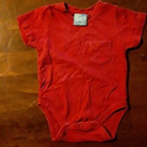 100% Cotton  onesie  Burgundy  Color.